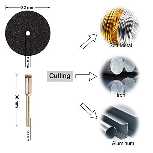 Image of Diy Crafts 10808 India 302707172500 Metal Engraving Rotary Tool Accessories Kit Power Tool Accessory, Multicolor, 48 Piece