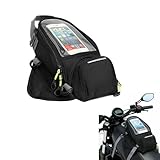 borsa serbatoio per bmw r 1200 rt ★【ANTISCIVOLO】: Il retro di questa borsa da serbatoio per moto è rivestito in pelle antiscivolo. Molte piccole particelle morbide sulla pelle impediscono efficacemente lo scivolamento e prevengono l'usura della vernice del serbatoio. Rende l'installazione più solida e stabile.