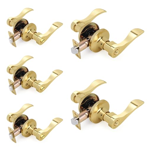 LOQRON �E�F�[�u�X�^�C�� �h�A���o�[ �v���C�o�V�[�h�A�n���h�� 5�p�b�N �����S�[���h�L�[���X�C���e���A���o�[ ���o�[�V�u�� ������/�E�����p �Q�� �o�X���[�� ���r���O���[���p ����^�J�d�グ