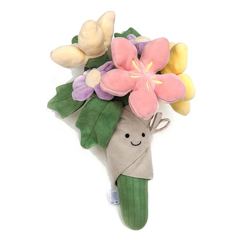 Courtco Cute Flower Plush Doll Stuffed Plant Plushie Decor Home Andbedroom Sweet Gifts for Cute Kawaii Gift for Valentines Day Birthdays Graduation Wife Girlfriend Mom for Boys and Girls