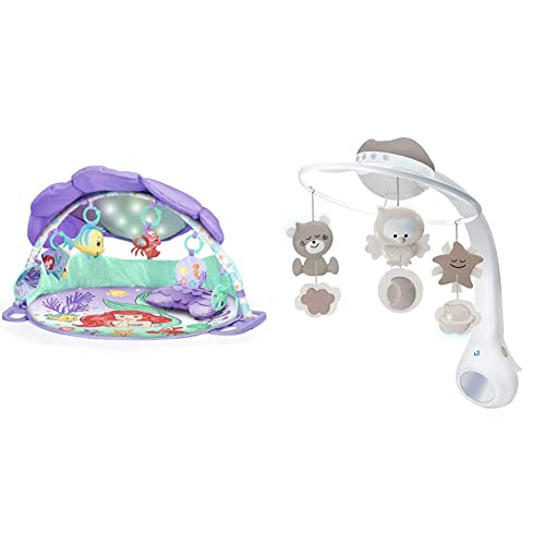 Tapis d'eveil Ariel et mobile Infantino 3 en 1 pour eviter les pleurs au coucher et occuper bebe
