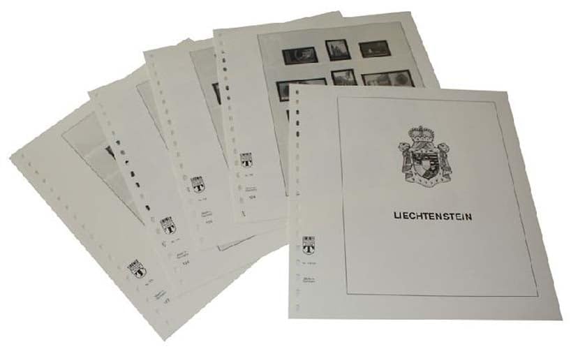 Feuilles pré-imprimées Liechtenstein 2025 timbres collection