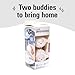 Kikkerland Set of Two Reusable Dryer Buddies for Laundry – Fabric Softener Dryer Balls – Control Static, Remove Wrinkles, Dry Clothes Faster, Lambs