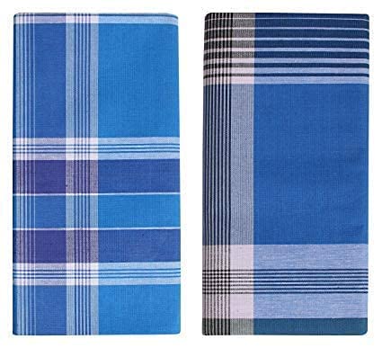ragini v Men's Cotton Lungi Blue Multi Check___Set of 2-picture-34