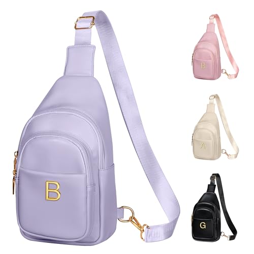 Image of Teen Girl Gifts Trendy Stuff, Initial Crossbody Sling Bag