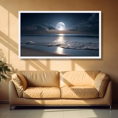 Peinture côtière et lune apaisante pour transformer l'ambiance de votre chambre