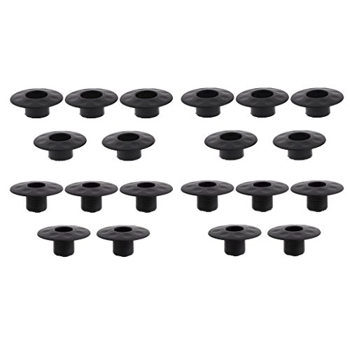 MagiDeal Tischfußball Zubehör -dix Gleitlager Set, Kickerstangen Gleitlager mit Gewinde - Foosball Bearing Set