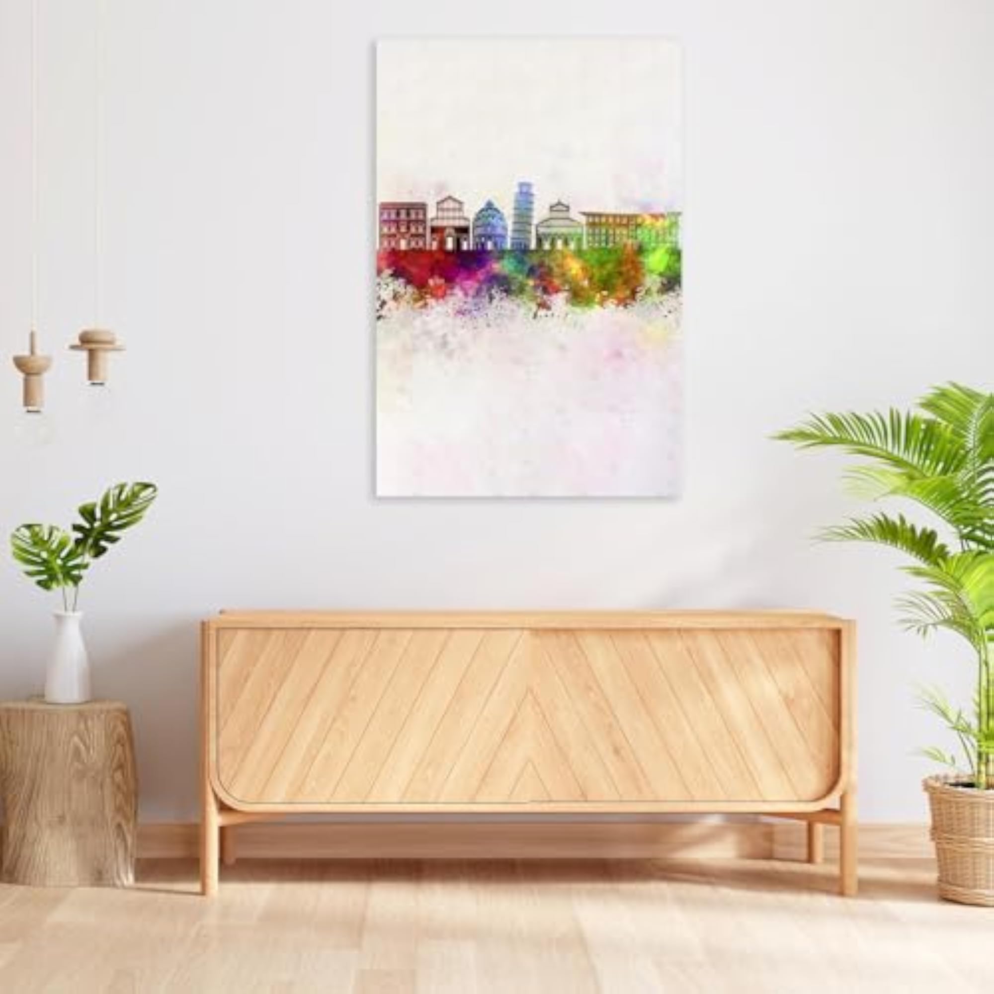 Pisa Skyline Peel & Stick Vinyl Wall Sticker