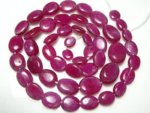 Rubis rose en perles ovales lisses pour donner vie à vos plus beaux designs de bijoux
