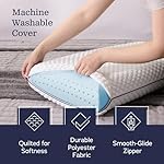 WEEKENDER Gel Memory Foam Pillow - Standard Size - 2-Pack - Medium Plush Feel - Neck & Shoulder Support - For Back, Side, & Stomach Sleepers - Home, Hotel, & Hospital Essentials - Image 3