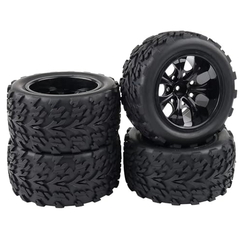 Jante de roue RC 1/10 avec pneu 120mm et insert mousse pour monster truck