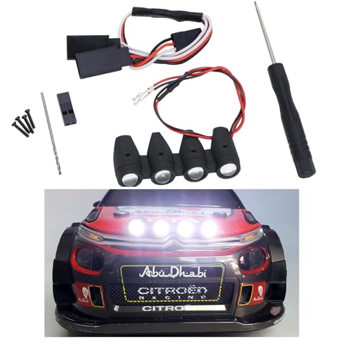 Foco LED 1/14 MJXRC 14303 C3 WRC accesorio escala rally coche 5V