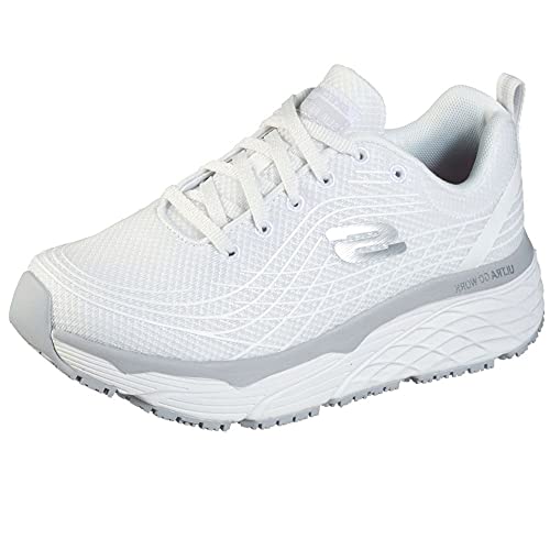 Skechers Elite Sr, Scarpe Da Ginnastica Donna, White Textile, 35 EU