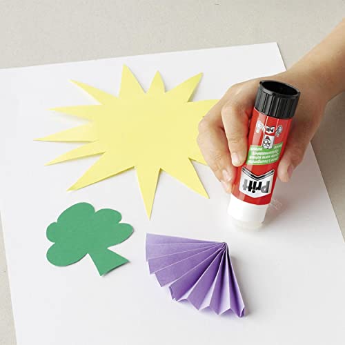 Pritt Lot de 3 bâtons de colle Pat' Patrouille de 11g et 6 tatouages Pat' Patrouille, colle sûre et adaptée aux enfants pour les arts et les loisirs créatifs, colle forte pour l'école, 9H PGS5B