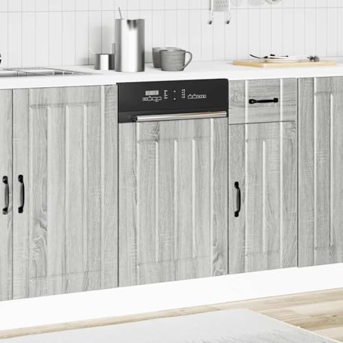 Meuble de rangement Gris Sonoma multi-usage pour optimiser la cuisine