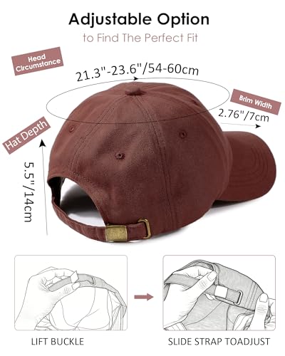 Image of Womens Satin Lined Unstructured Baseball Cap Unisex Silk Lining Washed Cotton Adjustable Vintage Dad Hat