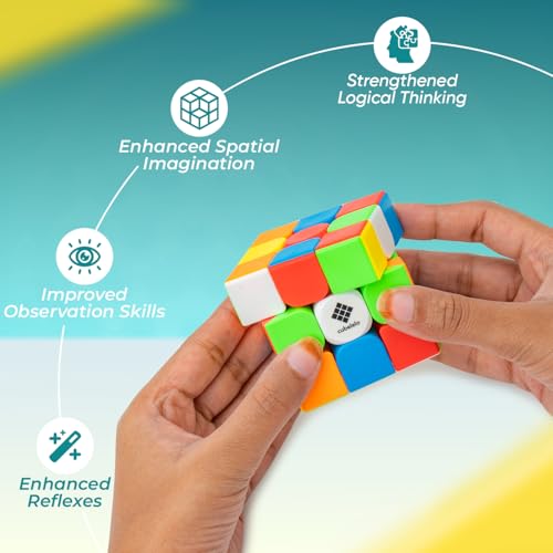 Image of Cubelelo Drift Explorer 3x3 Speed Cube | Best Starter Speedcube for Beginners | Perfect Brain Teaser for Kids Ages 4 to14 Years Old & Above Boys Girls Children | Smooth Turning Puzzle Toy for Adults