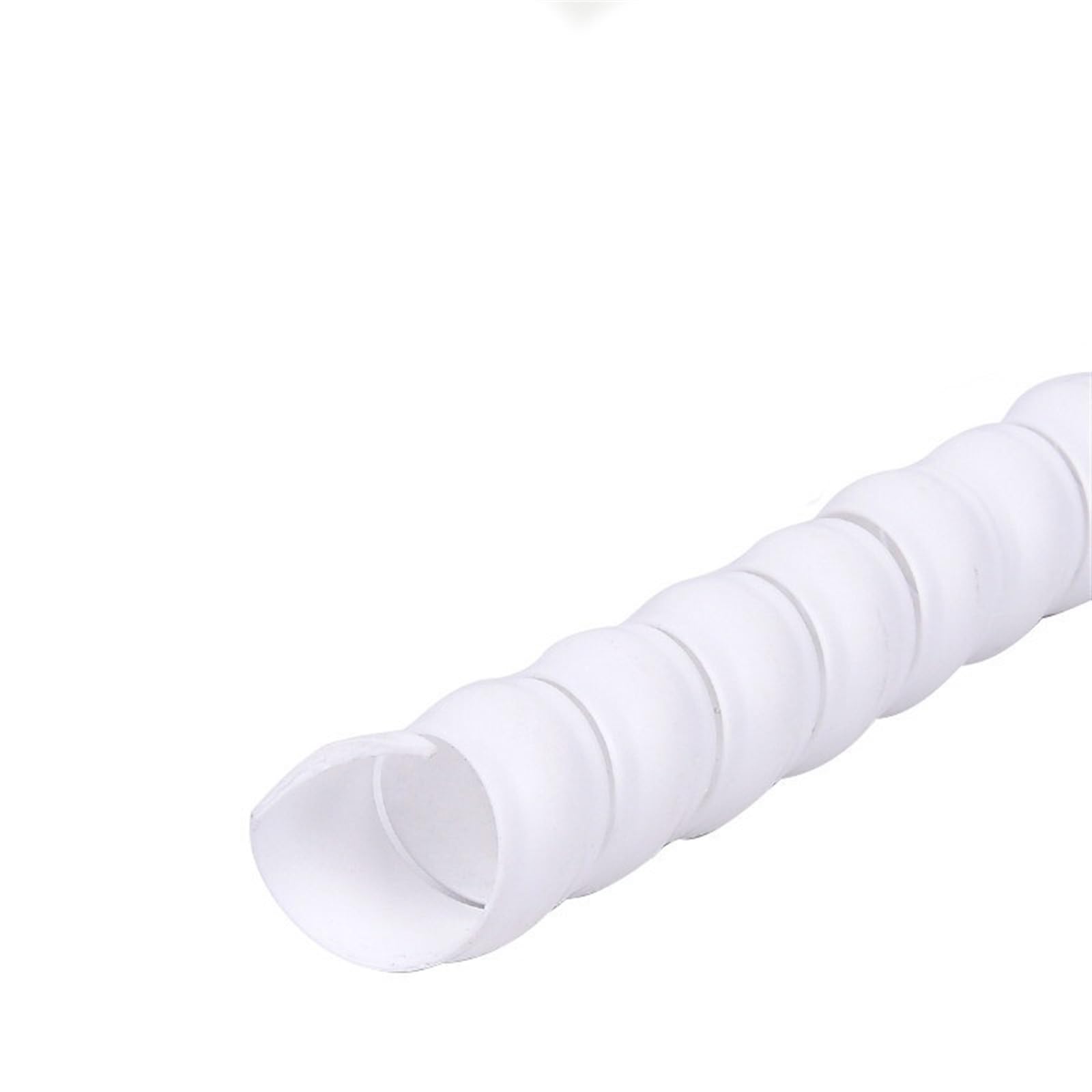 5 metri di guaina protettiva for cavi for tubi dell'olio ID da 18 mm a 28 mm, organizzatore di cavi, tubi flessibili a spirale, avvolgicavo idraulico Strumenti(White,ID 28mm)