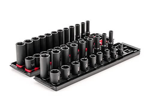 Image of TEKTON 3 /8 Inch Impact Socket Set, 42-Piece | SID91216