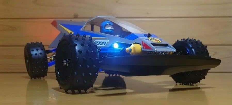 タミヤ電動RCカーNo.158サンダードラゴンLEDライト付プロポ…完成品セット