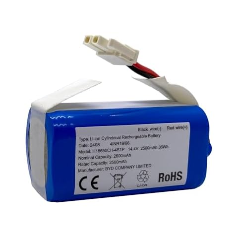 ANHO SAFE AND GOOD Replacement Battery Compatible with ILIFE A4s, A4s pro, A6, A7, A8, A9 Robotic Vacuum Cleaners, 2600mAh, 14.4v/14.8v Cover