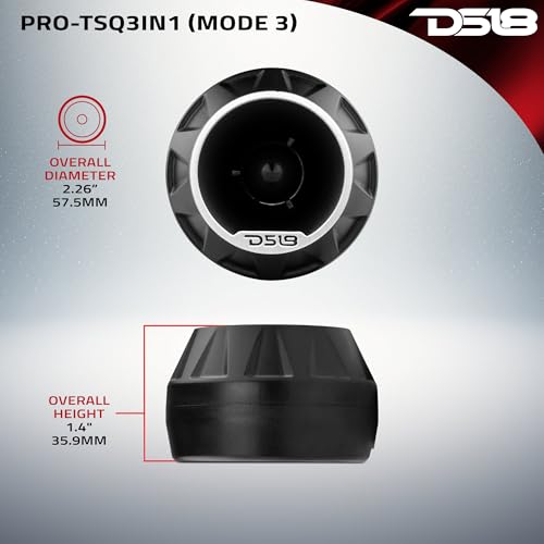 Tweeter haute compression DS18 PRO-TSQ3IN1 en néodyme 2.5cm 4 Ohm 200W - 7