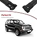 Roof Rack CrossBars Baggage Carrier Black for Jeep Liberty 2002-2007 150LBS, 2 x Roof rack crossbars(Necessary Mounting Hardware Are Included.)