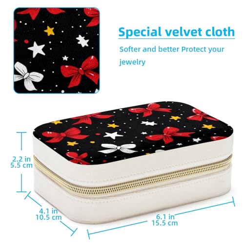 Boîte à bijoux portable anti-nœud petit format voyage pour boucles