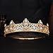 Gold King Crown for Men Decoration for Birthday Prom Party Costume Wedding Halloween Father's Day Gift for Men Father Husband Friend