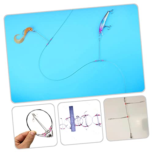 Set profesional de líneas de pesca 10 piezas acero inoxidable miniatura 5