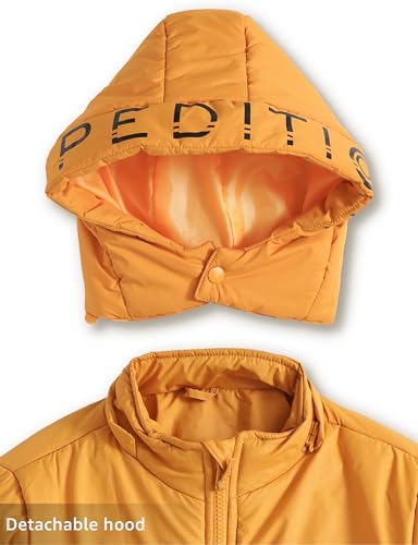 Image of Amazon Brand - Symbol Boys Boys Quilted Winter Jacket with Detachable Hood | Age 2-12 Years| Standard Length