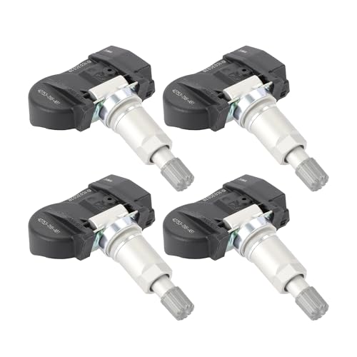 Partuto Tire Pressure Sensor No.42753TX6A81 Car Inner Tire Pressure Monitoring Sensor for Acura ILX 2013-2015 Metal Rubber Plastic Black Durable 4Pc