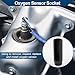 Hihaha Oxygen Sensor Socket O2 Sensor Removal Tool for Most Car with Side Wire Cutout Chrome Vanadium Steel 90mm 1 Pcs Black 6 Point 22mm/0.87
