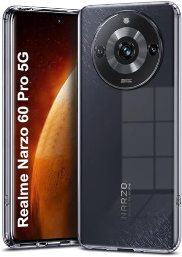 Image of COVERBLACK Flexible Rubber Back Cover for Realme Narzo 60 Pro 5G - Transparent