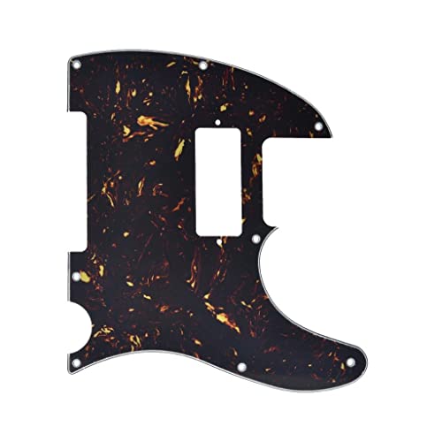 Pickguard Telecaster avec micro mini humbucker plaque dark tortoise KAISH
