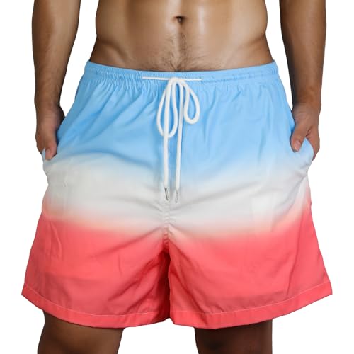 El Mejor Listado de Bañadores para Hombre de esta semana. 46 KTMOUW Traje de Baño Hombre Natacion 2 en 1 Trajes de Baño Short Playa Hombre con Bolsillo Bañador Hombre Adecuado para Playa, Piscina, Correr, Deportes