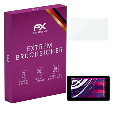 atFoliX Plastic Glass Protective Film compatible with Raspberry Pi 7 Zoll Bildschirm Glass Protector, 9H Hybrid-Glass FX Screen Protector