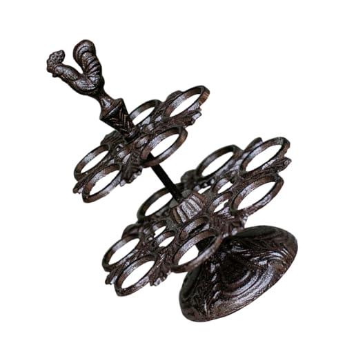 Étagère à œufs robuste double couche poule décorative pour maison - 2
