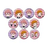 TVアニメ「アポカリプスホテル」 トレーディング ちびキャラ ホテルモントレ制服&モーニングスタッフver. グリッター缶バッジ 10個入りBOX