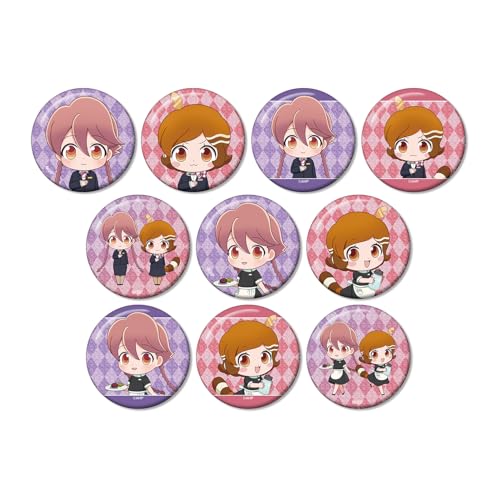 TV Anime Apocalypse Hotel Trading Chibi Character Hotel Monterey Uniform & Morning Staff Ver. Glitter Tin Badges Box of 10