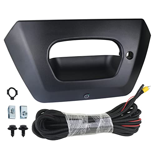 Image of APPERFiT Backup Camera with Tailgate Handle Bezel Trim 15094722 93440179 Compatible with Chevrolet Chevy Avalanche 1500 2500 2002 2003 2004 2005 2006 Tail Gate Reverse Back Up Camera