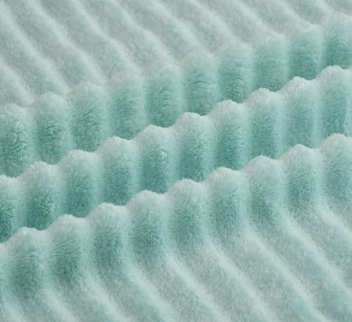 Image of Cotton Bolls Premium Microfiber Bath Towel - Ultra-Soft, Highly Absorbent, Superior Comfort, Durable and Elegant Design, 70x140 cm (2 Pcs Grey-Green)