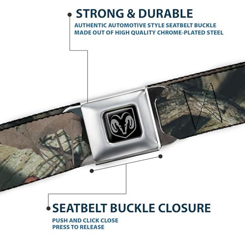 Cinturón Mossy Oak Ram Regular con cierre robusto Buckle-Down 6