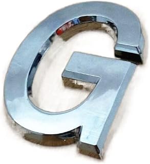 House Numbers 3.5cm/5cm/7cm/10cm 0123456789 Modern Silver Plaque Number House Hotel Door Number Address Digits Sticker Plate Sign Plastic House Number (Color : Letter G, Size : 7cm)