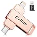Gulloe 512GB Flash Drive Intended for iPhone, USB Memory Stick Storage for Photos and Videos Backup, Compatible with iPhone iPad Android PC, Plug and Play, No Application Required (Rose Gold)
