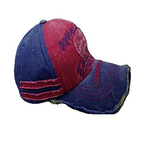 Image of Adjustable Soft Cotton Denim Cap for Men Women Baseball Vintage Washed Distressed Hats Adjustable Stylish Cap Regular Fitted