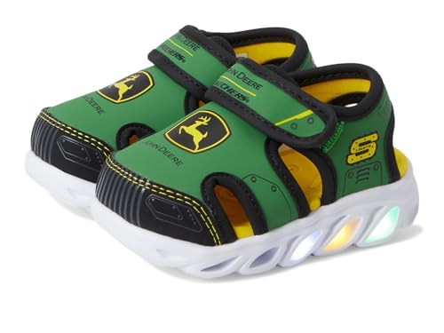 Skechers Boy's X John Deere: Hypno-Splash 407075n - Tenis para niños pequeños, Verde/Negro, 7 Toddler