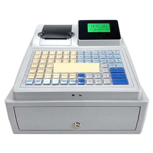 Caja registradora C50 con detector de billetes UV e impresora integrada 6