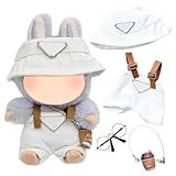 Idéal pour les poupées en peluche de 17 cm : cet ensemble de vêtements de poupée est adapté aux poupées en peluche de 17 cm (uniquement sur les images du produit). Convient pour les poupées d'une hauteur de 17 cm, pas pour les vêtements d'une longueur de 17 cm. Les vêtements doivent être portés par les pieds, pas par la tête.