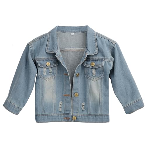 Personalized Kids Denim Patch Jacket with Name Custom Name Jean Jacket Long Sleeve Jean Jacket for Boys Girl2